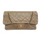 SAC A MAIN CHANEL TIMELESS ZIPPE JUMBO CUIR CAVIAR CAMEL BANDOULIERE BAG 10500€