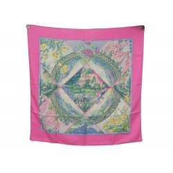 FOULARD HERMES GIVERNY BOUTHOUMIEUX CARRE 90 EN SOIE PARME SILK SCARF 495€