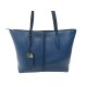 SAC A MAIN TOD'S CABAS JOY CUIR GRAINE BLEU MARINE LEATHER HAND BAG PURSE 1250€