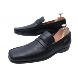 CHAUSSURES LOUIS VUITTON MOCASSINS CUIR NOIR 7.5 41.5 BLACK LOAFERS SHOES 850€