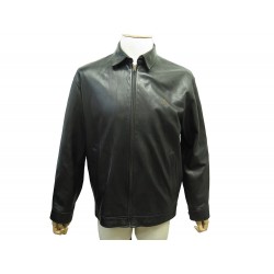 BLOUSON POLO RALPH LAUREN M 50 VESTE ZIPPEE EN CUIR MARRON LEATHER JACKET 1850€