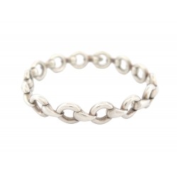 VINTAGE BRACELET HERMES MORS 15 MAILLONS EN ARGENT 925 32GR SILVER STRAP BANGLE