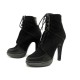 CHAUSSURES BARBARA BUI BOTTILLONS A LACETS 37.5 IT 38 FR BOTTINES CUIR DAIM 650€