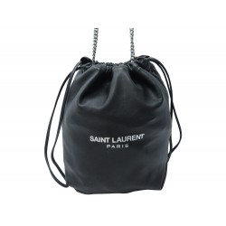 SAC A MAIN SAINT LAURENT SEAU POCHON TEDDY 538447 EN CUIR LEATHER HAND BAG 1150€