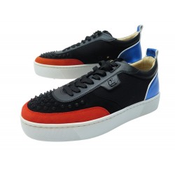 NEUF CHAUSSURES CHRISTIAN LOUBOUTIN BASKETS HAPPYRUI SPIKES 42 SNEAKERS NEW 850€