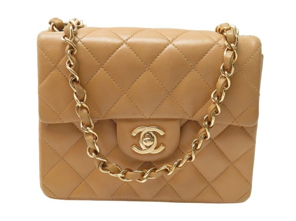 sac a main chanel timeless mini square en cuir
