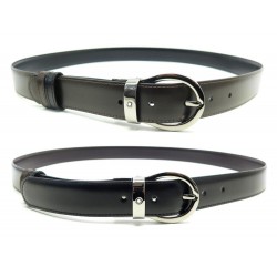 CEINTURE MONTBLANC BOUCLE REVERSIBLE ARDILLON OVALE RUTHENIEE T110 BELT 330€