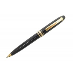 STYLO BILLE MONTBLANC MEISTERSTUCK MOZART PM DORE RESINE NOIR BALLPOINT PEN 395€