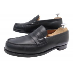 CHAUSSURES JM WESTON MOCASSINS 180 CUIR NOIR 8.5E 42.5 L 43 LOAFERS SHOES 750€