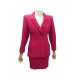 VINTAGE ENSEMBLE CHANEL TAILLEUR VESTE JUPE P05920 TWEED ROSE T36 S SKIRT 12850€