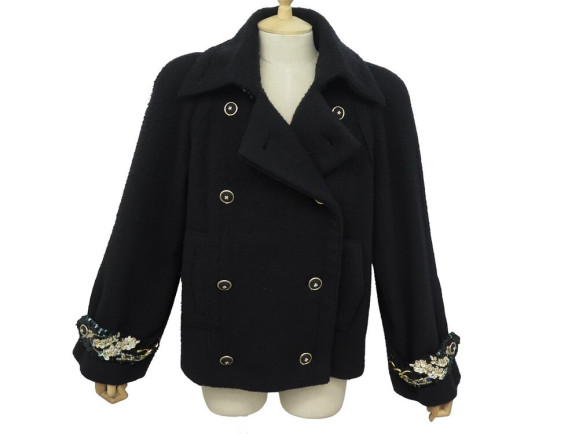 veste chanel p64548 double boutonnage brodee l 44