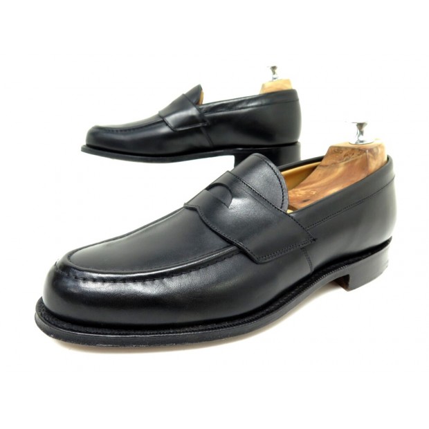 NEUF CHAUSSURES CHURCH'S DAWLEY MOCASSINS 6F 40 MOCASSINS CUIR NOIR LOAFERS 890€