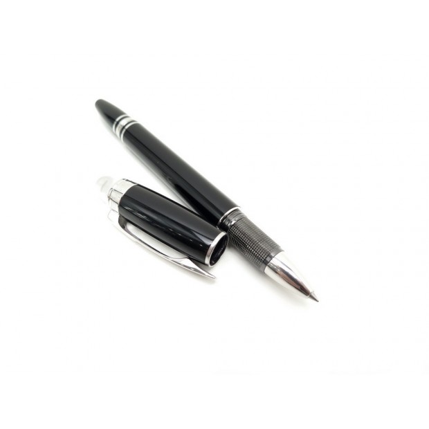 STYLO ROLLERBALL MONTBLANC STARWALKER EN RESINE NOIR PALLADIUM ROLLER PEN 460€