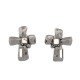 NEUF VINTAGE BOUCLES D'OREILLES CHRISTIAN LACROIX CLIPS CROIX CROSS EARRINGS