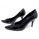 CHAUSSURES FENDI 41 ESCARPINS EN CUIR VERNI NOIR PUMP BLACK LEATHER SHOES 550€