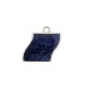 PENDENTIF HERMES RELIEF FAUBOURG METAL ARGENTE LAQUE BLEU MARINE + BOITE