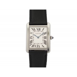 MONTRE CARTIER TANK SOLO 3169 WSTA0028 35 MM QUARTZ ACIER PALLADIE WATCH 3700€