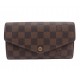 PORTEFEUILLE LOUIS VUITTON PORTE MONNAIE SARAH EN TOILE DAMIER EBENE WALLET 530€