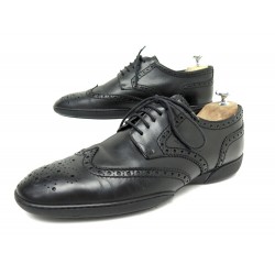 CHAUSSURES LOUIS VUITTON BASKETS MELROSE 9 43 CUIR NOIR SNEAKERS SHOES 670€