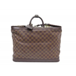 VINTAGE SAC DE VOYAGE LOUIS VUITTON CRUISER 45 DAMIER EBENE TRAVEL BAG 2450€