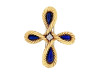 broche van cleef arpels pendentif croix cabochon
