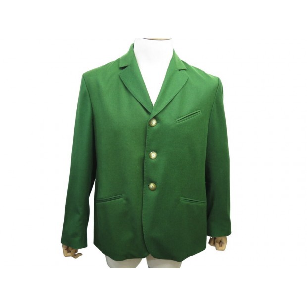 VESTE ARNYS EN LAINE ET CACHEMIRE VERTE TAILLE 54 L CASHEMERE WOOL JACKET VEST