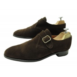 CHAUSSURES JOHN LOBB MOCASSINS A BOUCLE FOULD 8.5E 42.5 DAIM LOAFERS SHOES 1715€