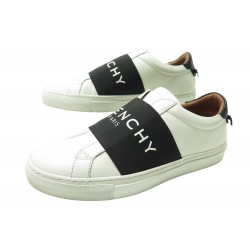 CHAUSSURES GIVENCHY URBAN STREET BH0002H0FU 37 CUIR BLANC SNEAKERS SHOES 550€