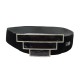 CEINTURE VALENTINO BOUCLE STRASS ET LAQUE 85 CM EN VELOURS NOIR VELVET BELT 450€