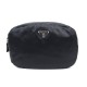 NEUF SAC PRADA POCHETTE TROUSSE SATIN NOIR DE VOYAGE BLACK TRAVEL POUCH 470€