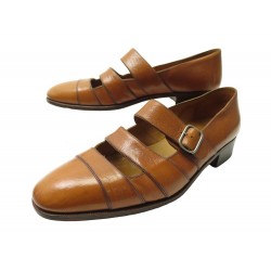 VINTAGE CHAUSSURES JOHN LOBB MOCASSINS BOUCLE A LANIERES 10 44 LOAFERS 1700€
