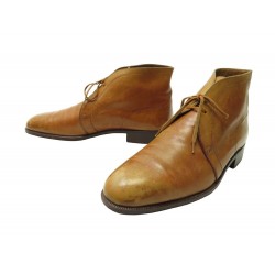 CHAUSSURES JOHN LOBB BOTTINES CHUKKA 7.5 41.5 EN CUIR CAMEL BOOTS SHOES 1690€