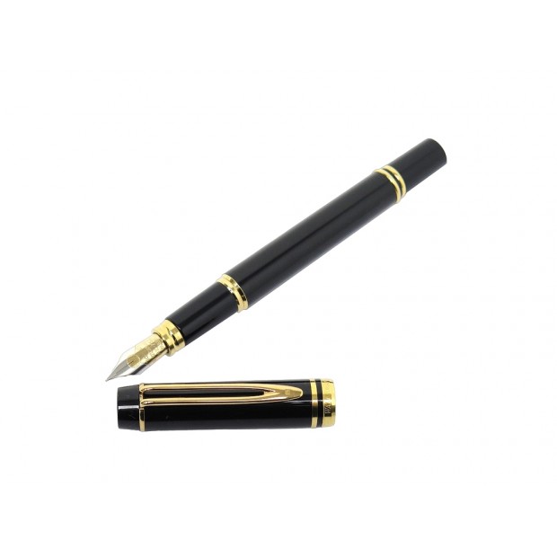 NEUF VINTAGE STYLO PLUME WATERMANN IDEAL LE MAN 200 RESINE NOIRE FOUNTAIN PEN