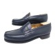 NEUF CHAUSSURES JM WESTON MOCASSINS 180 EN CUIR BLEU MARINE 7C 41 FIN SHOES 850€