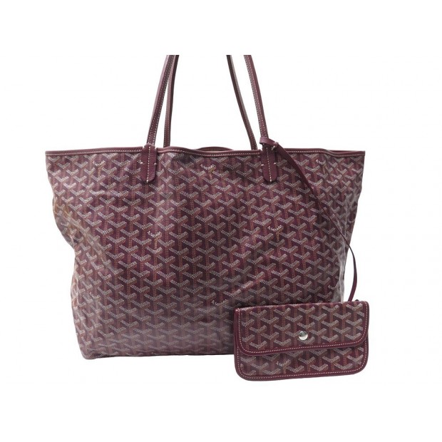 SAC A MAIN GOYARD CABAS SAINT LOUIS GM TOILE GOYARDINE BORDEAUX PURSE HAND BAG