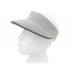 CASQUETTE MOTSCH POUR HERMES VISIERE TAILLE 57 A RAYURES BICOLORE VISIOR CAP