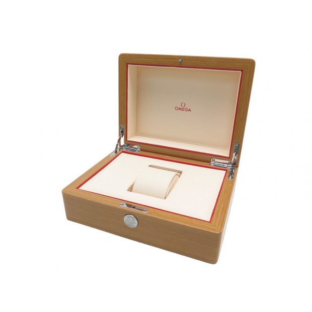 BOITE POUR MONTRE OMEGA SEAMASTER SPEEDMASTER BOIS LAQUE LACQUER WOOD WATCH BOX