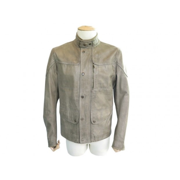 BLOUSON CUIR MATCHLESS XL CUIR BEIGE 