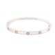 BRACELET CARTIER LOVE PM CRB6047417 15 CM OR BLANC 18K GOLDEN STRAP BANGLE 5500€