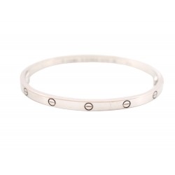 BRACELET CARTIER LOVE PM CRB6047417 15 CM OR BLANC 18K GOLDEN STRAP BANGLE 5500€