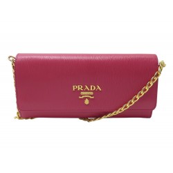 SAC A MAIN POCHETTE PRADA 1BP290 WALLET ON CHAIN BANDOULIERE CUIR PURSE 1700€