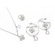 PARURE DE 3 BIJOUX DIOR TREFLE COLLIER BAGUE BOUCLES D'OREILLES JEWELS SET 790€