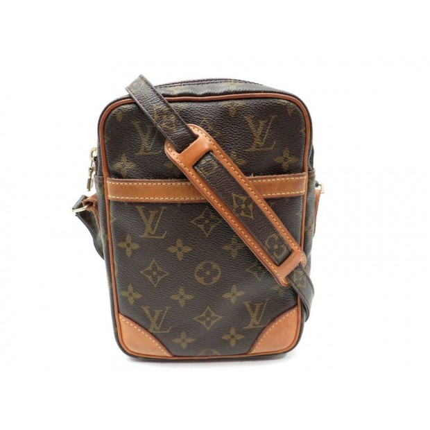 VINTAGE SAC A MAIN LOUIS VUITTON DANUBE BANDOULIERE MONOGRAM LV BAG PURSE 870€