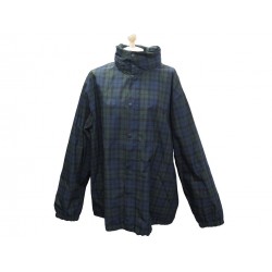 NEUF VESTE PARKA BALENCIAGA TARTAN 642280 46 IT 48 FR M OVERSIZE RAINCOAT 1590€