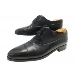 CHAUSSURES BERLUTI RICHELIEU 0098 9.5 43.5 CUIR NOIR + EMBAUCHOIRS SHOES 2130€