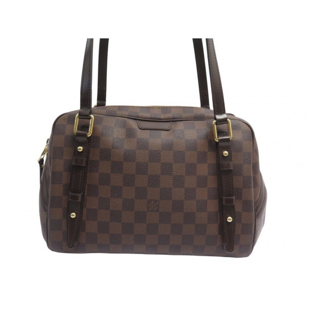 SAC A MAIN LOUIS VUITTON RIVINGTON MM N41158 EN TOILE DAMIER EBENE PURSE 1300€