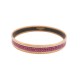 BRACELET HERMES EMAIL FIN MOTIF CEINTURE 22 METAL DORE ENAMEL STEEL STRAP 440€