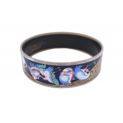 BRACELET MICHAELA FREY FREYWILLE OISEAU GRUE 20 EMAIL BLEU ENAMEL BANGLE 880€