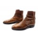 CHAUSSURES JOHN LOBB JODHPUR BOTTINES A COURROIES 8E 42 CUIR MARRON BOOTS 1180