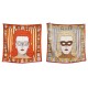 NEUF FOULARD HERMES DRESS CODE DOUBLE FACE DANIEL CLOWES ORANGE SOIE SCARF 620€